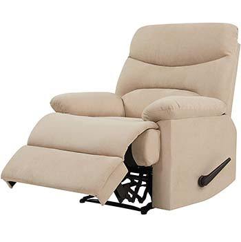 A side pose image of ProLounger Wall Hugger Recliner in Khaki color.