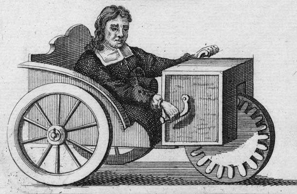 Stephan Farffler wheelchair, 1655