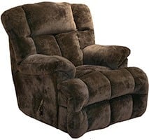 Chocolate fabric variant of the Catnapper Cloud 12 Recliner