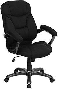 A smaller image of Flash Furniture High Back Microfiber Office Chair in Black color.