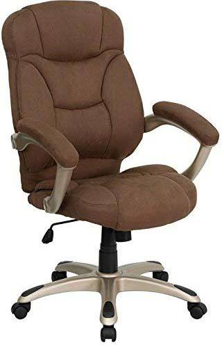 A smaller image of Flash Furniture High Back Microfiber Office Chair in Brown color.