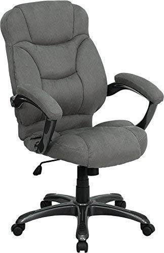 A smaller image of Flash Furniture High Back Microfiber Office Chair in Gray color.