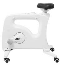 White variant of the FlexiSpot Exercise Desk Bike without the desk tray