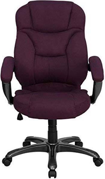 An image of ObiwanSales Super Soft Microfiber Office Chair from front.
