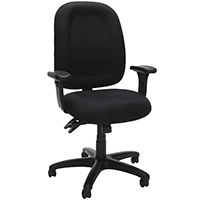 Black variant of the OFM Model 125 Ergonomic Task Chair 