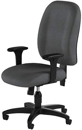 Grey variant of the OFM Ergonomic Upholstered Multi-Adjustable ComfySeat Task Chair 