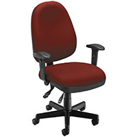 Wine variant of the OFM Model 125 Ergonomic Task Chair 