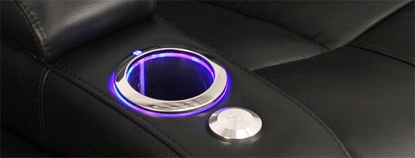 Lighted Cupholder of Seatcraft Recliner