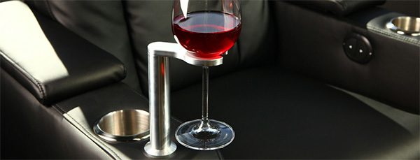Wine Glass Caddy of Seatcraft Recliner