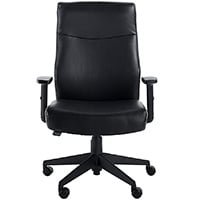 Serta Style Amy Office Chair in black bonded leather upholstery