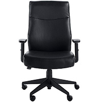 Serta Style Amy High Back Office Chair with  constellation black bonded leather upholstery