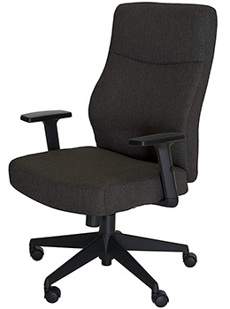 Left side of the dark gray Serta Style Amy Office Chair