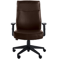 Serta Style High Back Amy Office Chair with old chestnut bonded leather upholstery