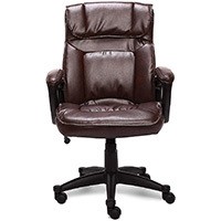 Bonded leather biscuit variant of the Serta Style Hannah I Office Chair