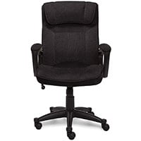 Microfiber black variant of the Serta Style Hannah I High-Back Office Chair