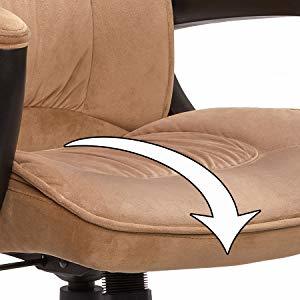 Waterfall seat design of the Serta Style Hannah I High-Back Office Chair