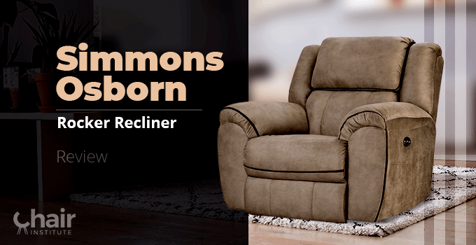 Simmons Osborn Rocker Recliner in a modern living room