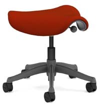 A smaller image of Humanscale Freedom Stool in cayenne color