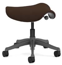 A smaller image of Humanscale Freedom Stool in Dark Brown color