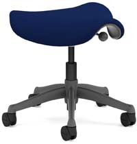 A smaller image of Humanscale Freedom Stool in Navy Blue color