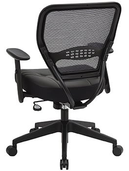 Back part of the Space Seating 5700E Professional Dark Air Grid" Back Managers Chair