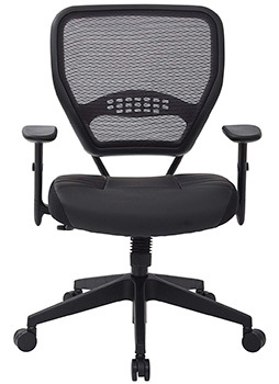 The Space Seating Professional Dark AirgGid Managers Office Chair facing front