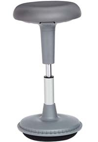 A small image of AmazonBasics Adjustable Activity Office Tilt Stool in grey color
