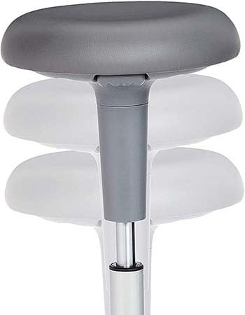 An image of AmazonBasics Activity Stool which showing Height Adjustment of the seat