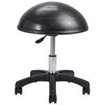 A small image of Gaiam Balance Ball Stool in Black color