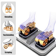 An illustration of the 3 rows of the Ootori Nova N900 Massage Chair's foot rollers