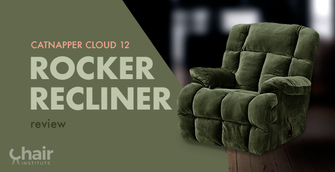 Sage fabric variant of the Catnapper Cloud 12 Rocker Recliner