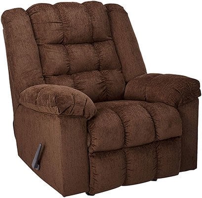 Cocoa Color, Ludden Rocker Recliner, by Ashley Furniture, Left View