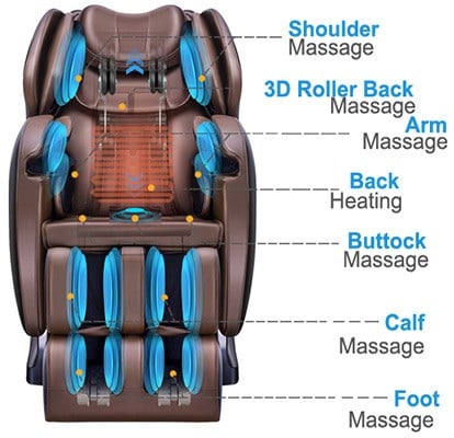 Air Massage, Ootori Asuka A600 Massage Chair, Front View