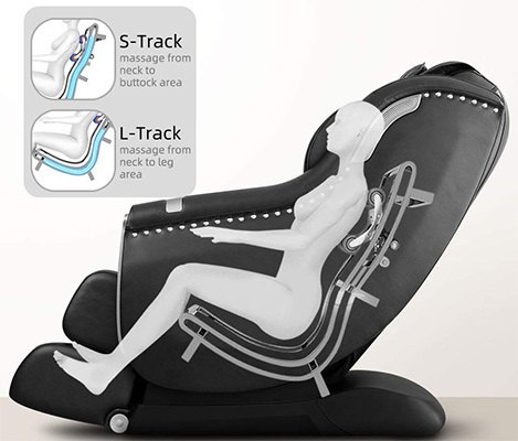 L+S Track, Ootori Asuka A900 Massage Chair, Side View