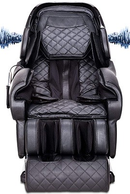 Bluetooth speakers in the headrest of the Ootori RL-900L Massage Chair