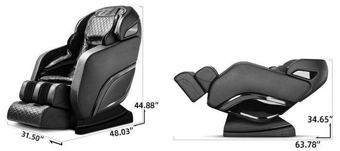 Dimension Stats, Ootori SL001 Massage Chair, Overview