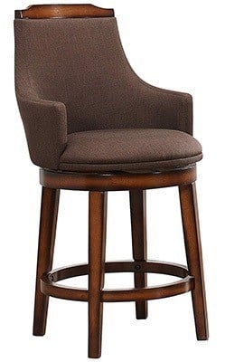 Chocolate Color, Bayshore Swivel Counter Chair, By Homelegance, Left View