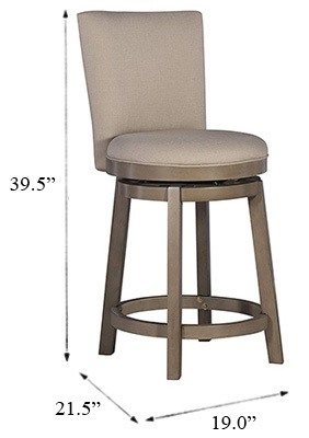 Dimension Stats, Powell Furniture’s Davis Counter Stool, Right View