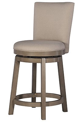 Grey Color, Powell Furniture’s Davis Counter Stool, Right View
