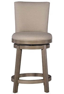Grey Color, Powell Furniture’s Davis Counter Stool, Front View
