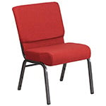Crimson Fabric with a Silver Vein Frame, Variant of Hercules Stacking Church Chair