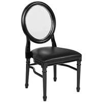 A smaller image of Flash Furniture Hercules King Louis  Transparent Black Frame