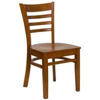 A small image of Flash Furniture Hercules Ladder Back in Brown