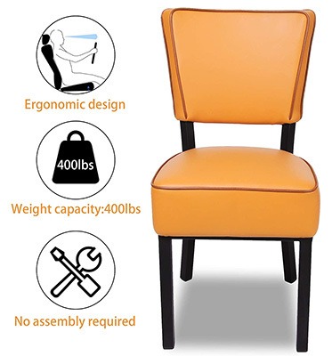 Luckyermore Leather Dining Chair Review, Dining Chairs That Can Hold 400 Lbs