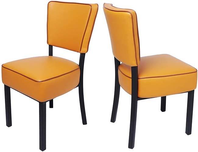 LUCKYERMORE Leather Dining Chair