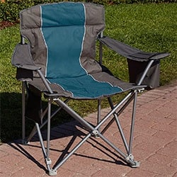 Blue Color, LivingXL Heavy-duty Portable Chair, Left View