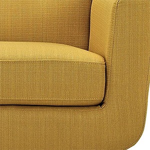 6-Inch Supportive Cushions, Modway Engage Armchair, Citrus Color