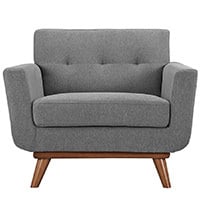Expectation Grey Color, Modway Engage Armchair, Front