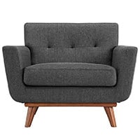 Grey Color, Modway Engage Armchair, Front