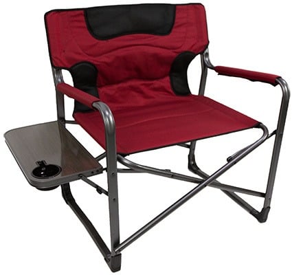Red Color, Ozark Trail XXL Director Chair, Left View